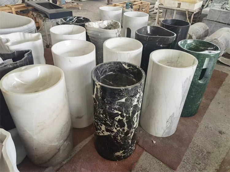 marble round sink pedestal in bulk