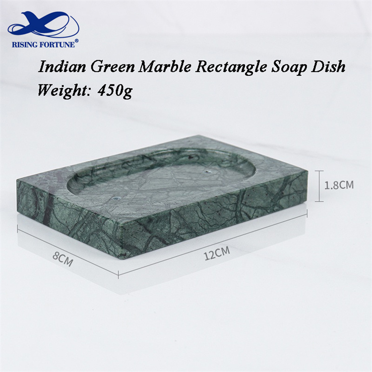 soap dish, ceramic marble look leaf-shape self dra