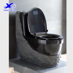 black granite toilet