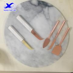 marble handle cheese knives