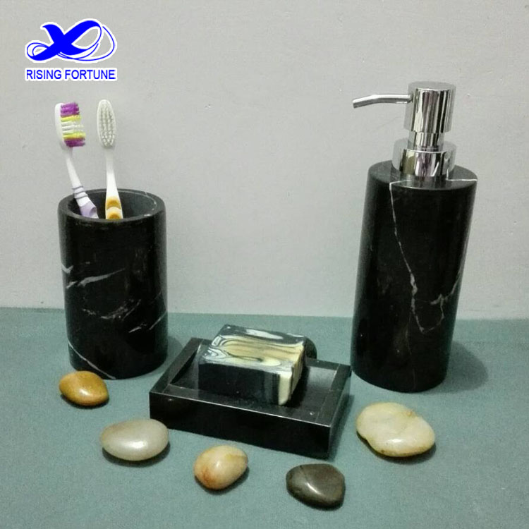 black marble soap dispenser