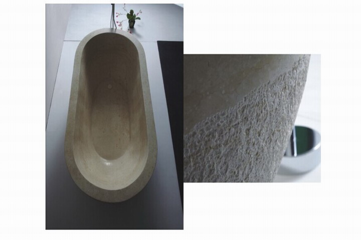 natural stone oval bathtub 