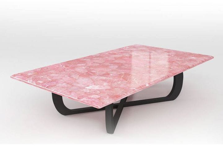 pink quartz coffee table