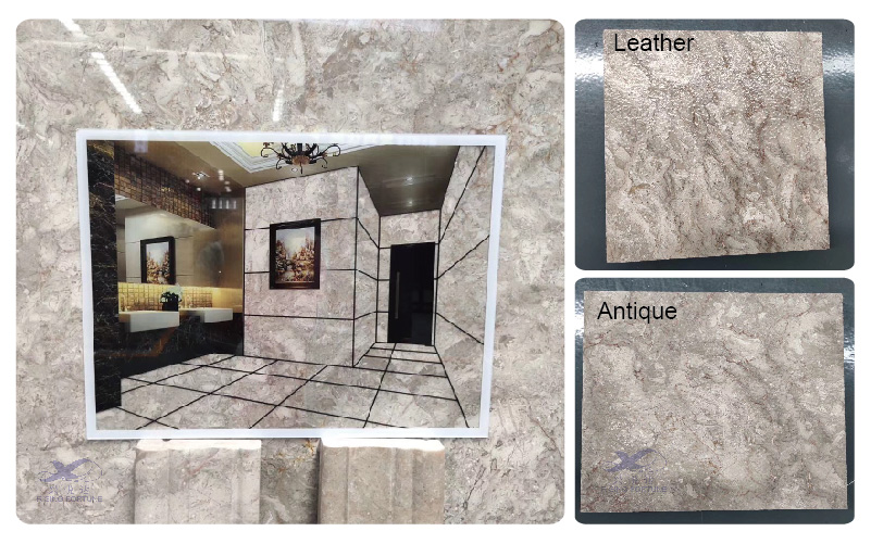 light grey marble tiles