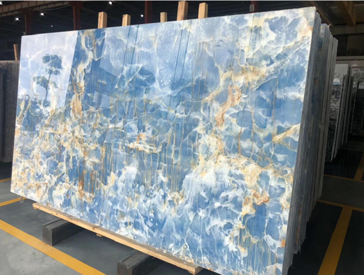 blue onyx tiles