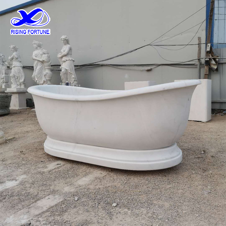 carved marble bathtub