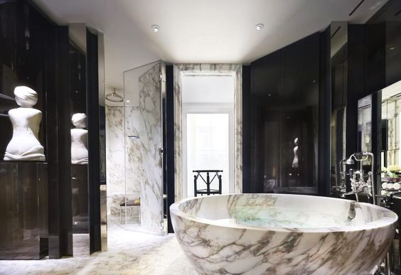 marble bathtub