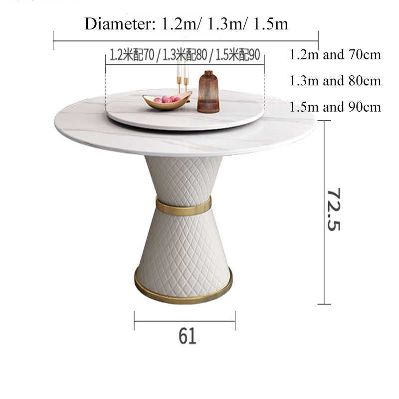 sintered stone slab dining table