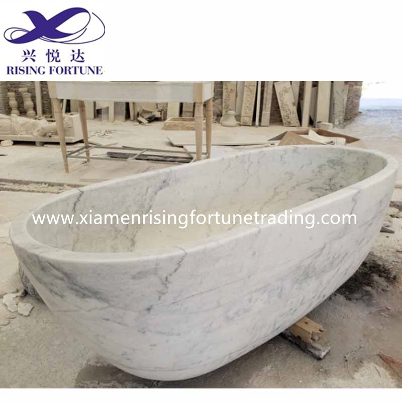 freestanding marble bathtub