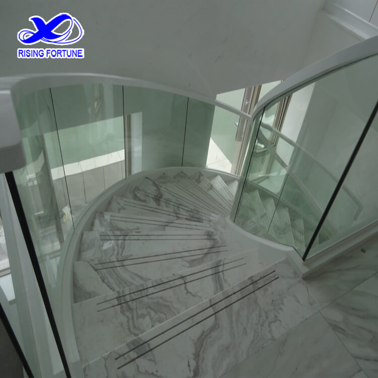 white marble stairs