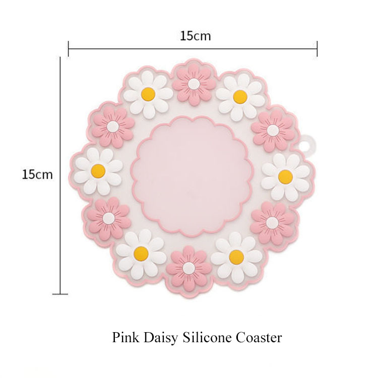 Daisy Embossed Silicone Coaster