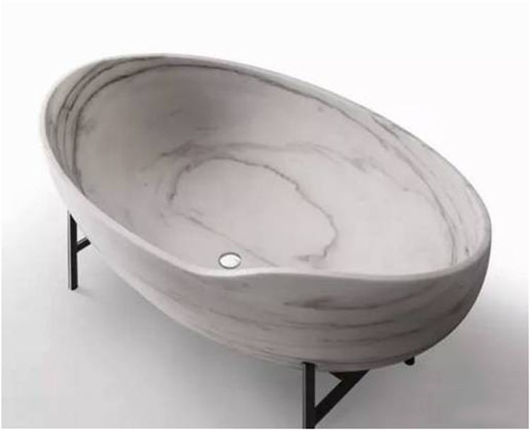 natural black color marble bath bathtub