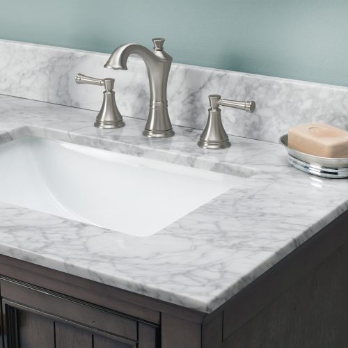 carrara white marble vanity top