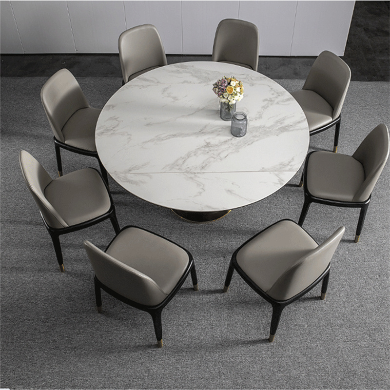 Round Sintered Stone Slab Dining Table