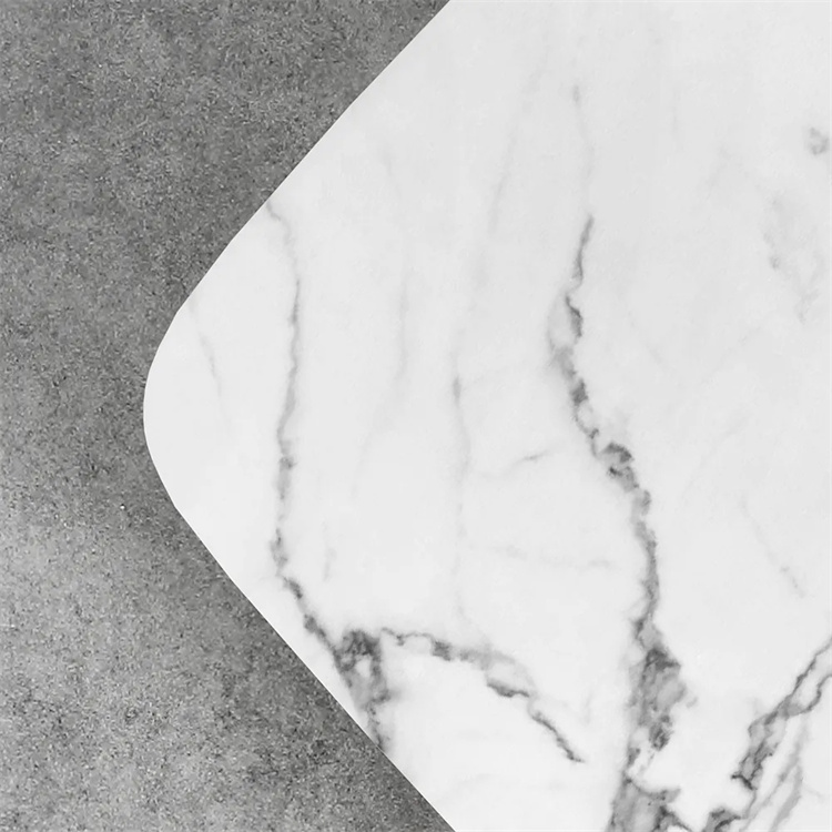 white marble dining table