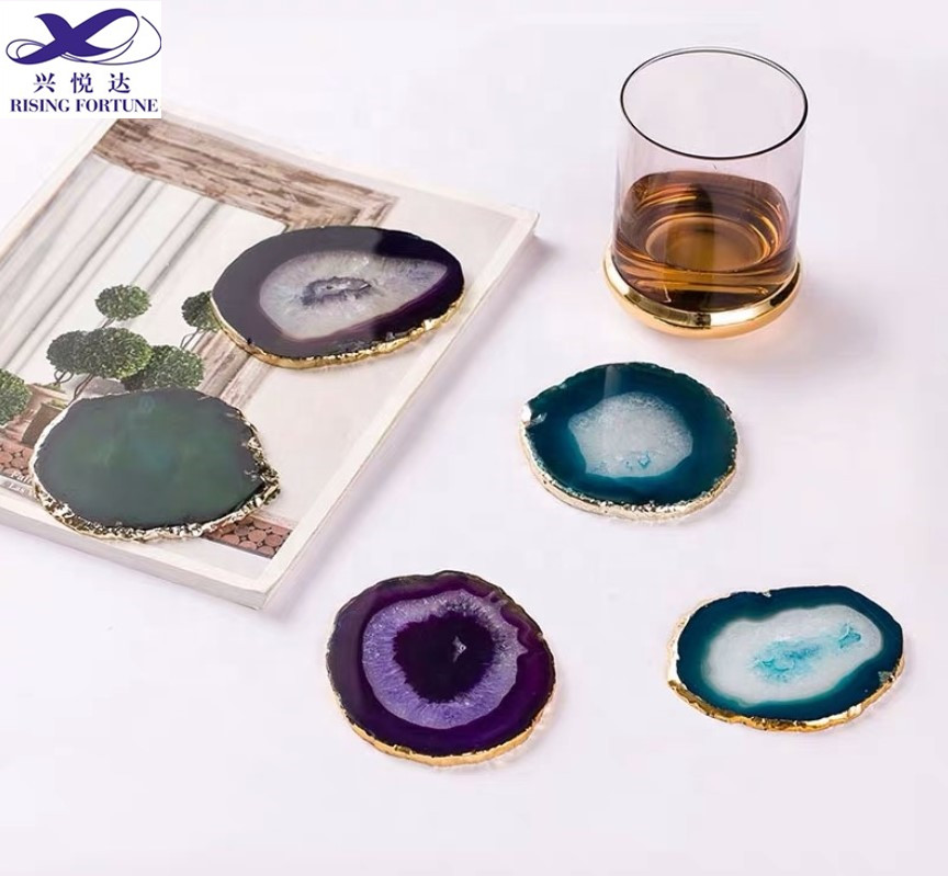 blue agate coaster