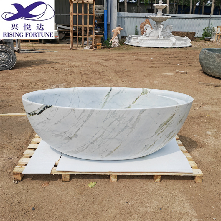 freestanding marble bathtub