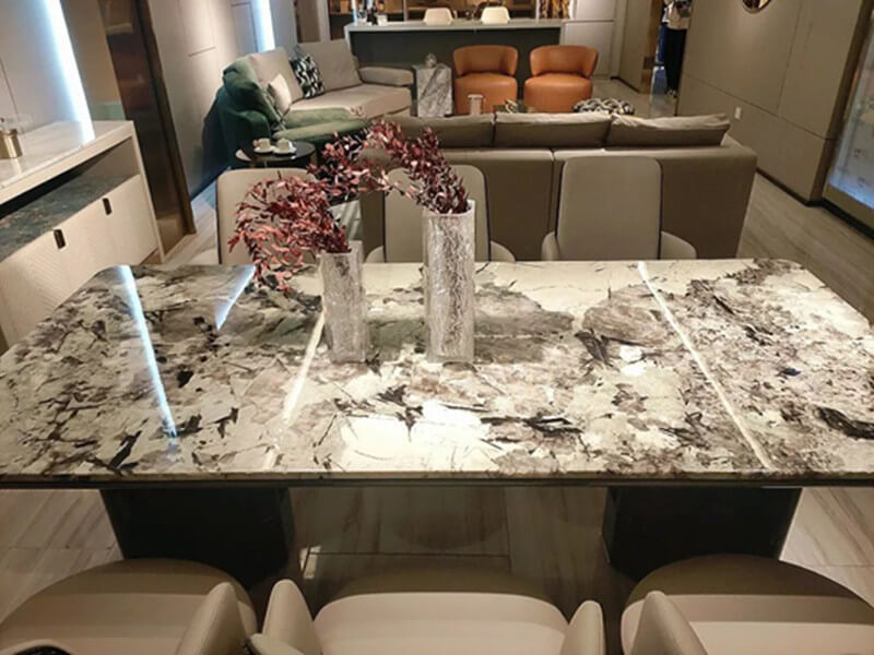 marble dining room table