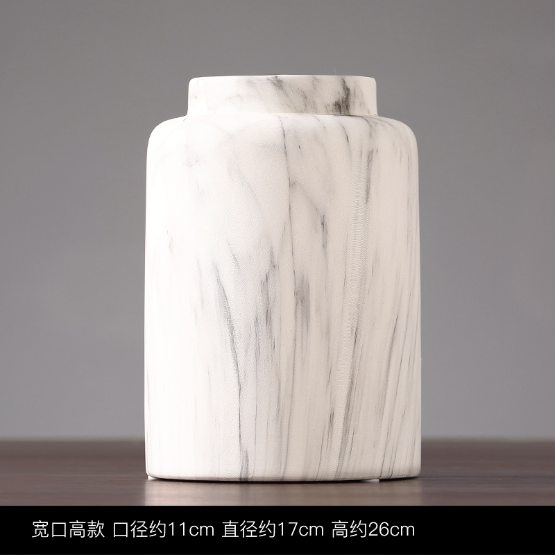 marble flower vase