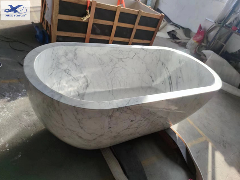 marble freestanding bath