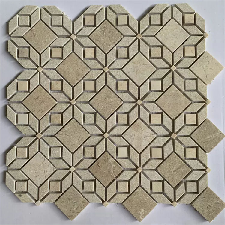 calcutta gold marble mosaic tiles