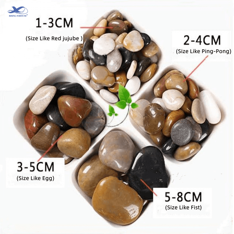 large pebbles for garden