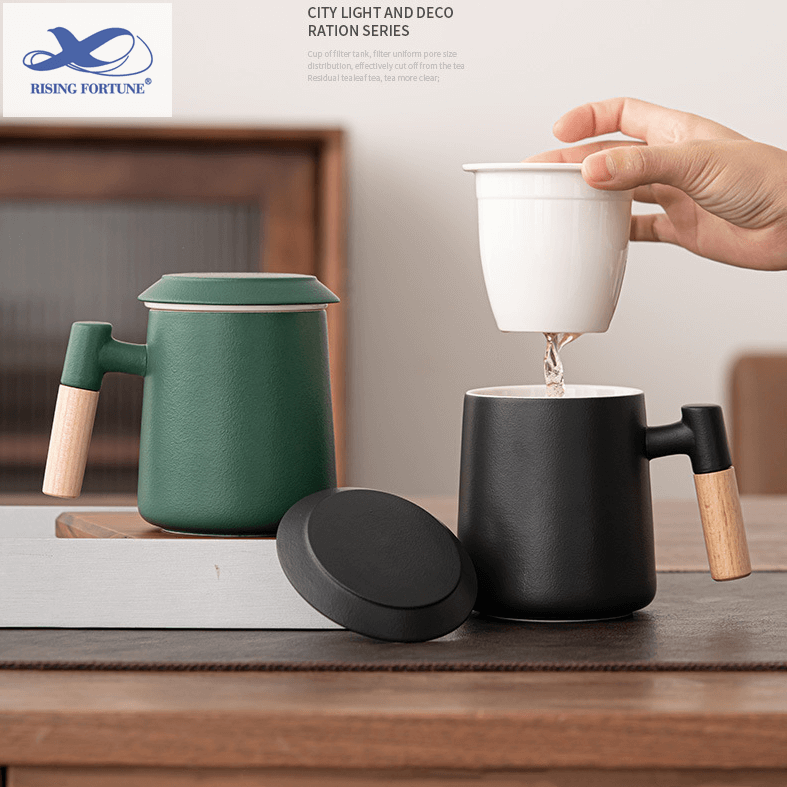 ceramic tea strainer mug