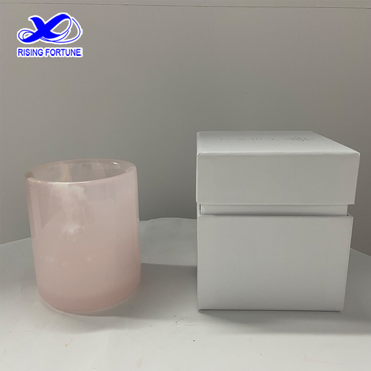 candle jars with gift paper box