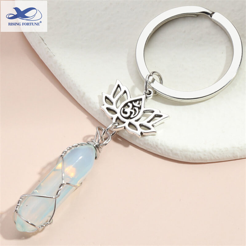 crystal beads keychain