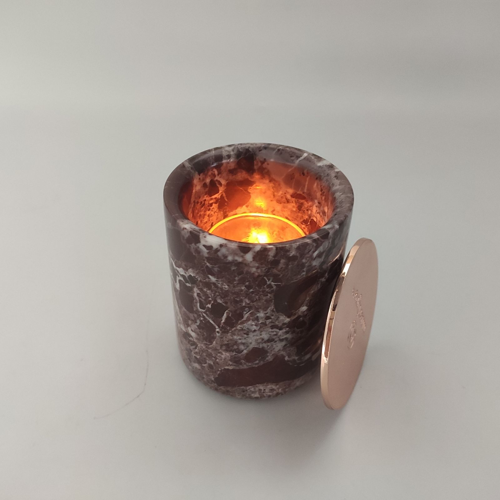 rosa levanto red marble candle jar rosa levanto red marble candle jar