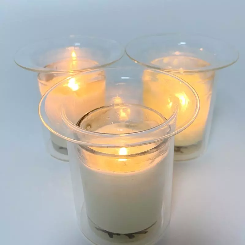 glass insert for candle jar