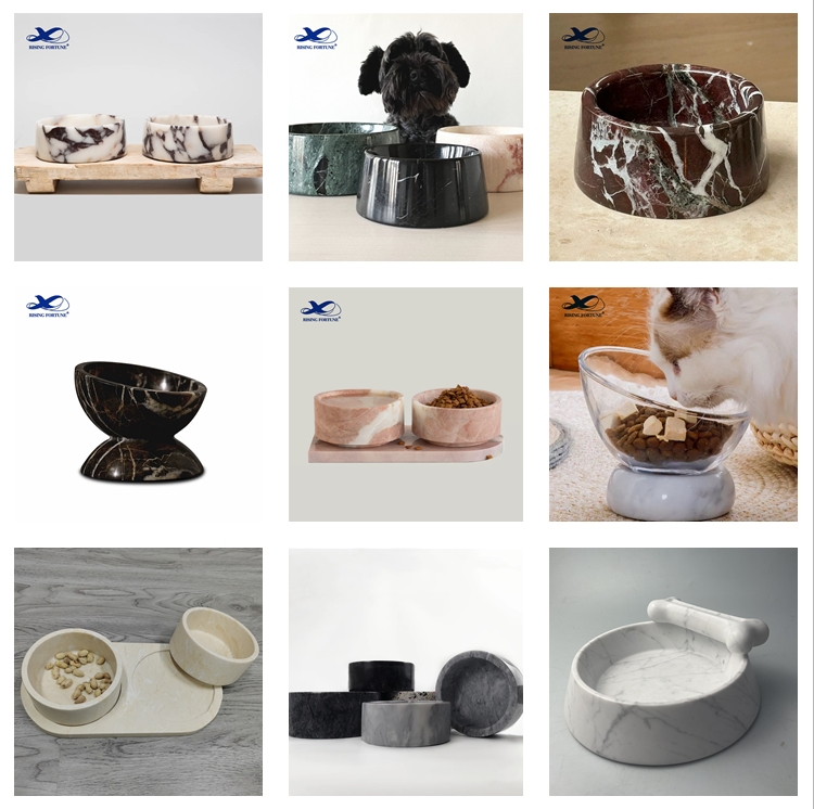 marble pet bowl 