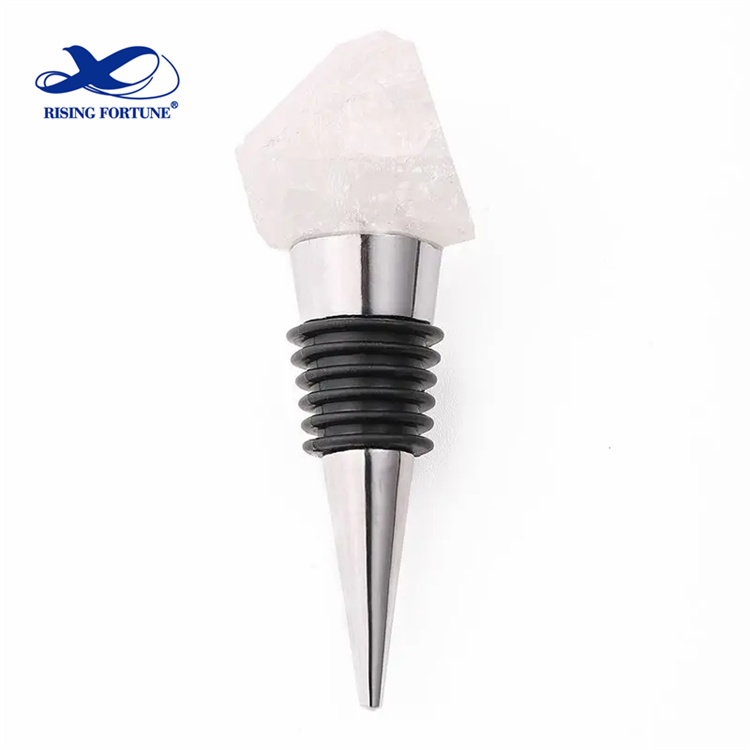 Clear Quartz Wine Bottle Stopper