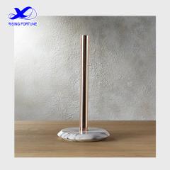 French kitchen white marble paper towel holder