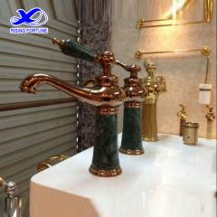 Bathroom marble stone sink water faucet design