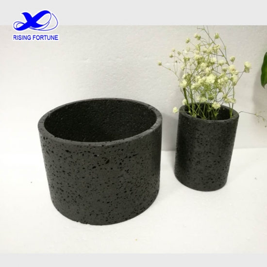 Small stone flower pots for decoration