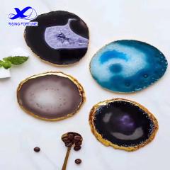 Brazilian agate slices coasters