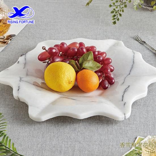 Natural marble fruit dish plate in stock