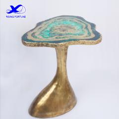 Art epoxy resin coffee side table