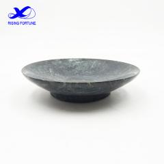 Round green marble  fruit tray