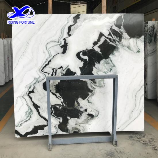 Panda white marble for interior decoration