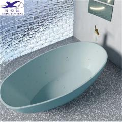 White Terrazzo Slab Bathtub