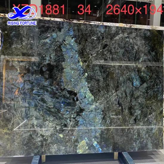 Lemurian Labradorite Blue Granite Slab