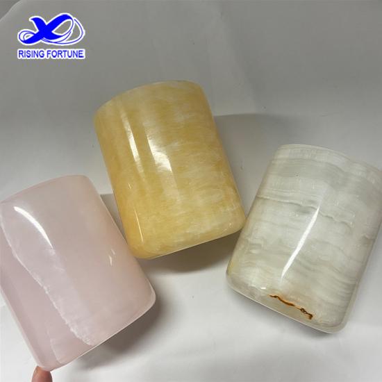 Pink onyx candle jar Suppliers