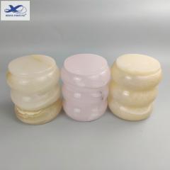 New Shape Michelin Onyx Candle Jar With Lid In Bulk
