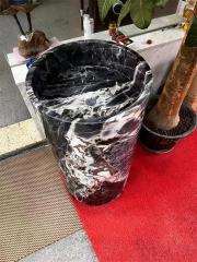 Natural Marble Freestanding Pedestal Basin in Bulk
