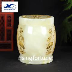 Marble blue cremation memorial human ashes urn attractive blue decorative ashes urn manufacturer