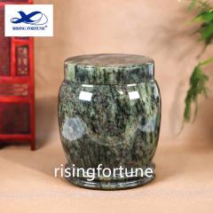Marble blue cremation memorial human ashes urn attractive blue decorative ashes urn manufacturer