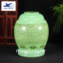 Marble blue cremation memorial human ashes urn attractive blue decorative ashes urn manufacturer