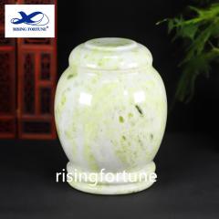 Marble blue cremation memorial human ashes urn attractive blue decorative ashes urn manufacturer